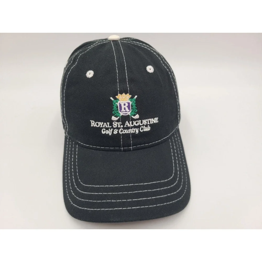 Royal St Augustine Golf & Country Club Pukka Adjustable Hat Cap Men Women Black